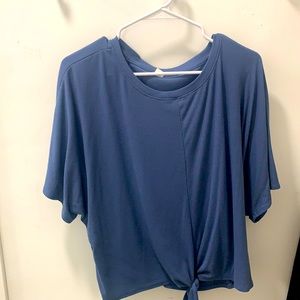 Blue workout top from Old Navy